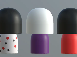 kokeshi japanese doll2 3D Model