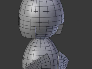 kokeshi japanese doll 3D Model
