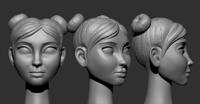 cartoon heads 3d print model 3D Принт Модель .c4d .max .obj .3ds .fbx .stl .blend 