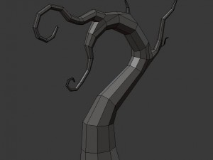 low poly spooky tree pack 3Dモデル