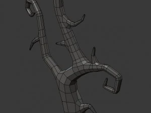 low poly spooky tree pack 3D Model