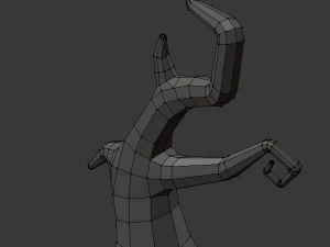 low poly spooky tree pack 3D Model