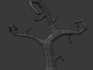low poly spooky tree pack 3Dモデル