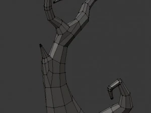 low poly spooky tree pack 3D Model