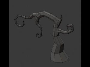 low poly spooky tree pack 3Dモデル