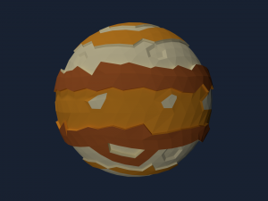 low poly solar system 3Dモデル