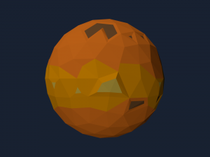low poly solar system 3Dモデル