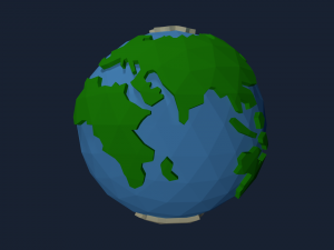 low poly solar system 3Dモデル