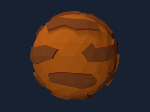 low poly solar system 3Dモデル