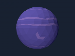low poly solar system 3Dモデル
