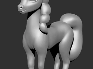 様式化されたポニー 3D プリント モデル 3Dプリントモデル