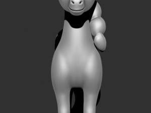 stylized pony 3d print model 3D Baskı Modeli