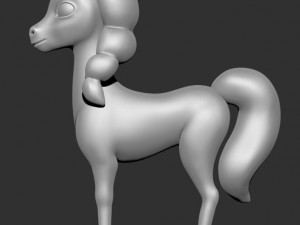 stylized pony 3d print model 3D Baskı Modeli