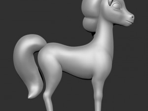 stylized pony 3d print model 3D Baskı Modeli