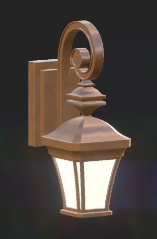 lantern 1 3D Model .c4d .max .obj .3ds .fbx .stl .blend 