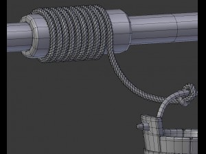 cartoon stone well 3D Model