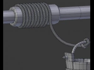 cartoon stone well 3D Model