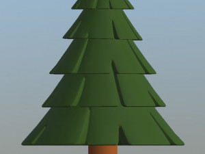cartoon fir trees pack 3Dモデル