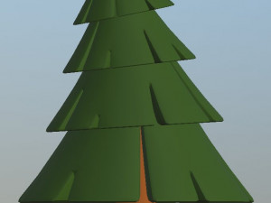 cartoon fir trees pack 3Dモデル