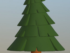 cartoon fir trees pack 3Dモデル