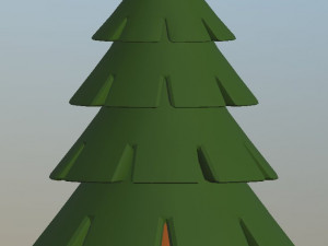 cartoon fir trees pack 3Dモデル