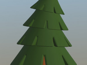 cartoon fir trees pack 3Dモデル