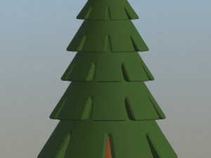 cartoon fir trees pack 3Dモデル