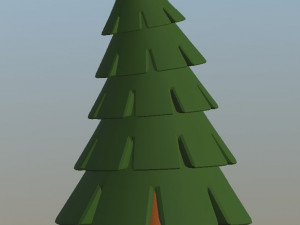 cartoon fir trees pack 3Dモデル