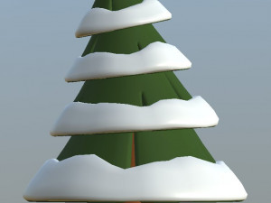 cartoon fir trees pack 3Dモデル