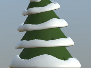cartoon fir trees pack 3Dモデル