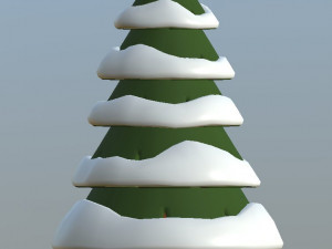 cartoon fir trees pack 3Dモデル