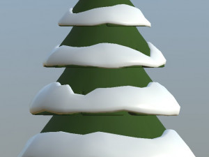 cartoon fir trees pack 3Dモデル