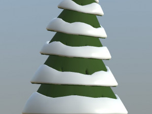 cartoon fir trees pack 3Dモデル