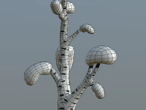 cartoon trees pack 3D Model