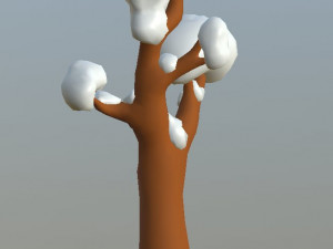 cartoon trees pack Model 3D