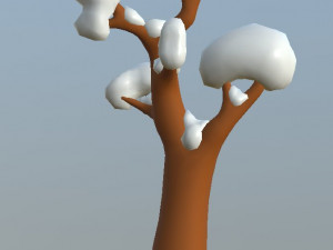 cartoon trees pack Model 3D
