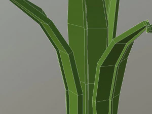 cartoon flowers and grass 3D Model