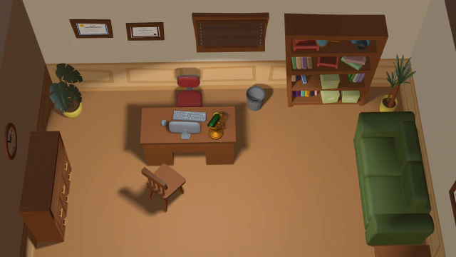 cartoon detective office 3D Model .c4d .max .obj .3ds .fbx .stl .blend 