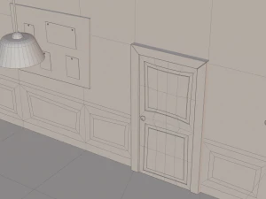 cartoon detective office 3D Model