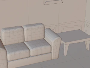 cartoon detective office 3D Model
