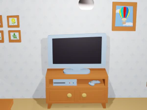 cartoon living room 3D Model