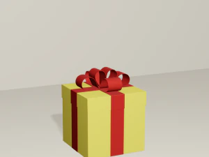 cartoon presents 3D Model