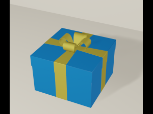 cartoon presents Modello 3D
