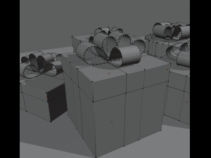 cartoon presents Modello 3D