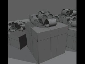 cartoon presents 3D Model
