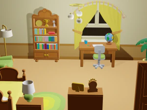 Cartoon-Schlafzimmer 3D Modell