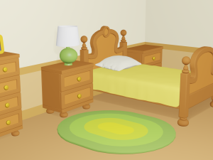 cartoon bedroom Modelo 3D