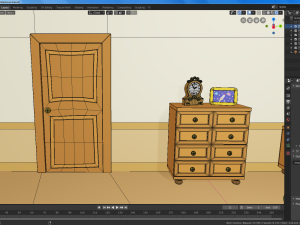 cartoon bedroom Modelo 3D