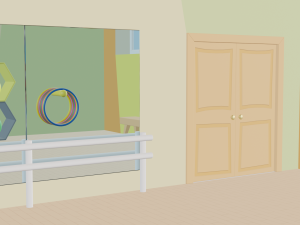 cartoon children gym 3D Модель
