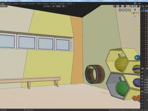 cartoon children gym 3D Model